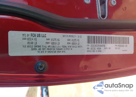 2019 Chrysler 300 Limited из США, поврежденный, VIN 2C3CCAEG7KH609766